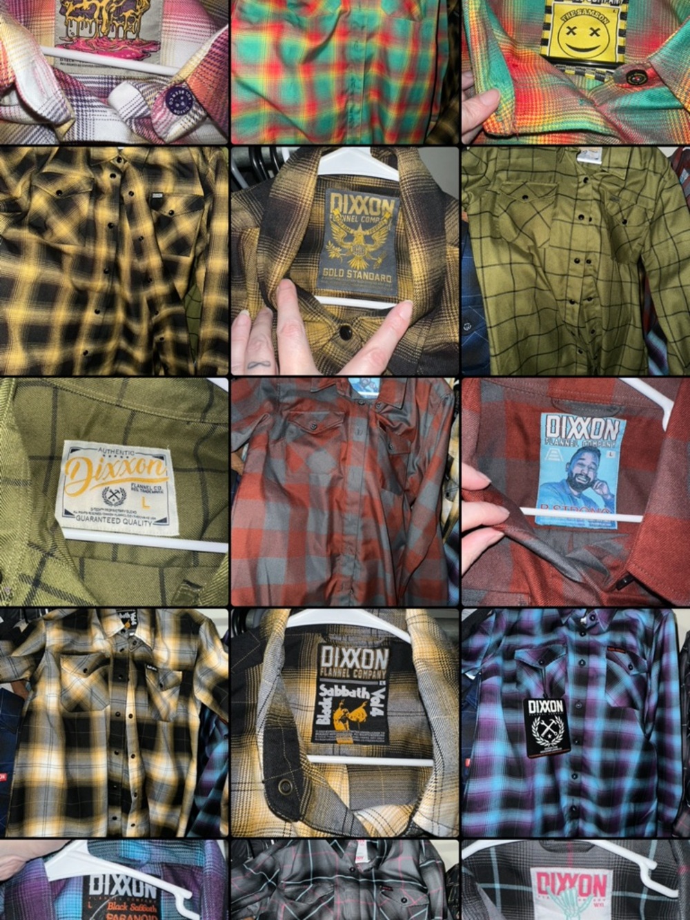DIXXON Black Windowpane Flannel - Picture 14 of 15